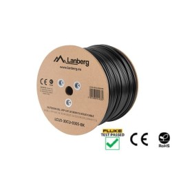 Kabel U/UTP Lanberg LCU5-30CU-0305-BK (UTP 305m kat. 5e kolor czarny)