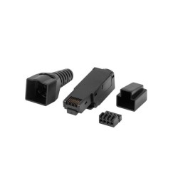 LANBERG WTYK SIECIOWY BEZNARZĘDZIOWY RJ45 (8P8C) KAT.6 UTP PLU-6000TL