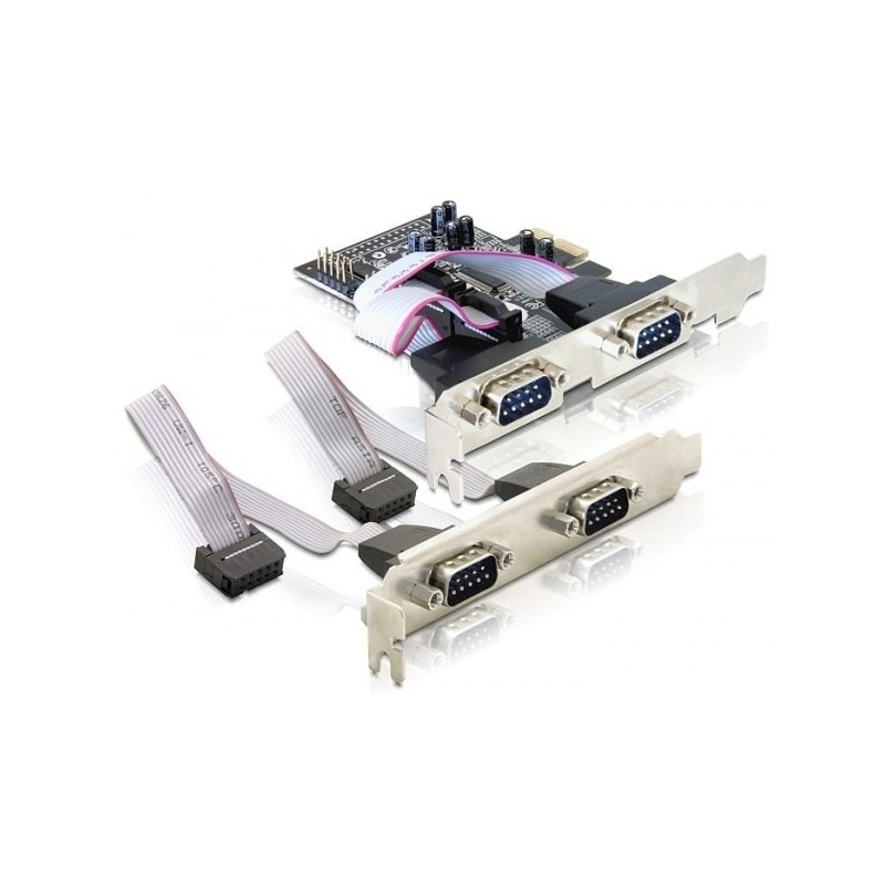 DeLOCK 4 x serial PCI Express card adapter