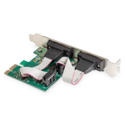 Kontroler RS232 PCI Express 2xDB9Low Profile, Chipset: AX99100