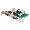 Kontroler RS232 PCI Express 2xDB9Low Profile, Chipset: AX99100