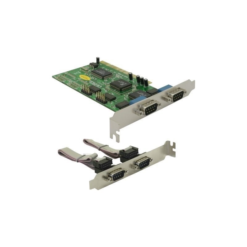 DELOCK Karta PCI 4x D-Sub9 zew.