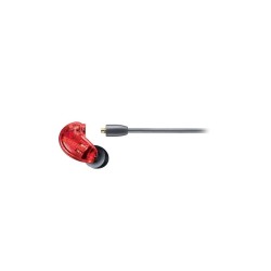 Shure SE215SPE-RD-EFS - Słuchawki douszne z pojedynczym przetwornikiem i kablem 3.5mm (czerwone)