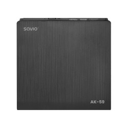 SAVIO NAGRYWARKA ZEWNĘTRZNA TYPU SLIM CD/DVD R/RW - USB C/USB-A, AK-59