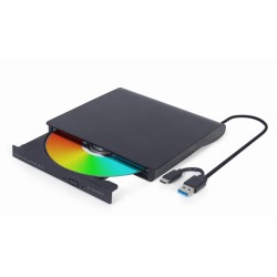 GEMBIRD ZEWNĘTRZNA NAGRYWARKA DVD 8X, CD 24X USB 3.1 SLIM CZARNA