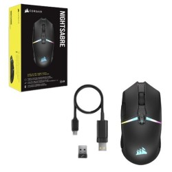 Corsair CH-931B011-EU myszka Gaming Po prawej stronie RF Wireless + Bluetooth Optyczny 26000 DPI