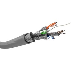 Goobay 93953 kabel sieciowy Szary 100 m Cat6 S/FTP (S-STP)