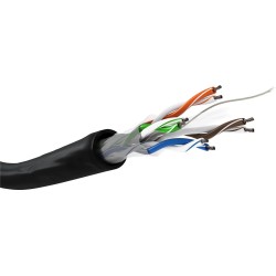 Goobay 57293 kabel sieciowy Czarny 100 m Cat6 U/UTP (UTP)