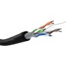 Goobay 57293 kabel sieciowy Czarny 100 m Cat6 U/UTP (UTP)