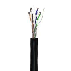 Goobay 57293 kabel sieciowy Czarny 100 m Cat6 U/UTP (UTP)