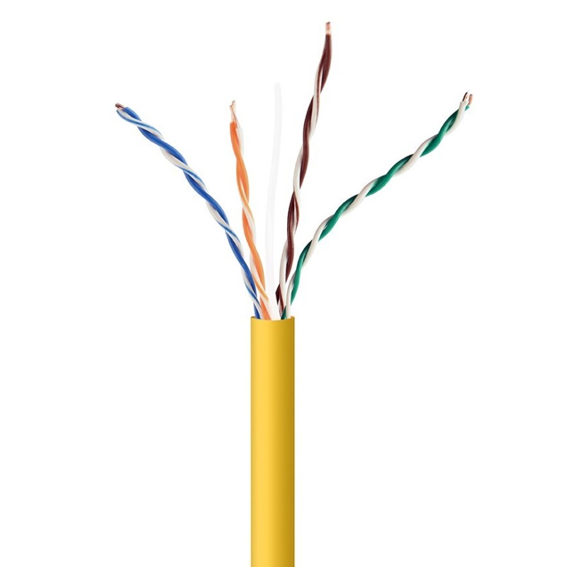 GEMBIRD UTP KABEL DRUT KAT 5E CCA 305M ŻÓŁTY AWG24 GEMBIRD UTP KABEL DRUT KAT 5E CCA 305M ŻÓŁTY AWG24