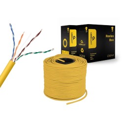 GEMBIRD UTP KABEL DRUT KAT 5E CCA 305M ŻÓŁTY AWG24