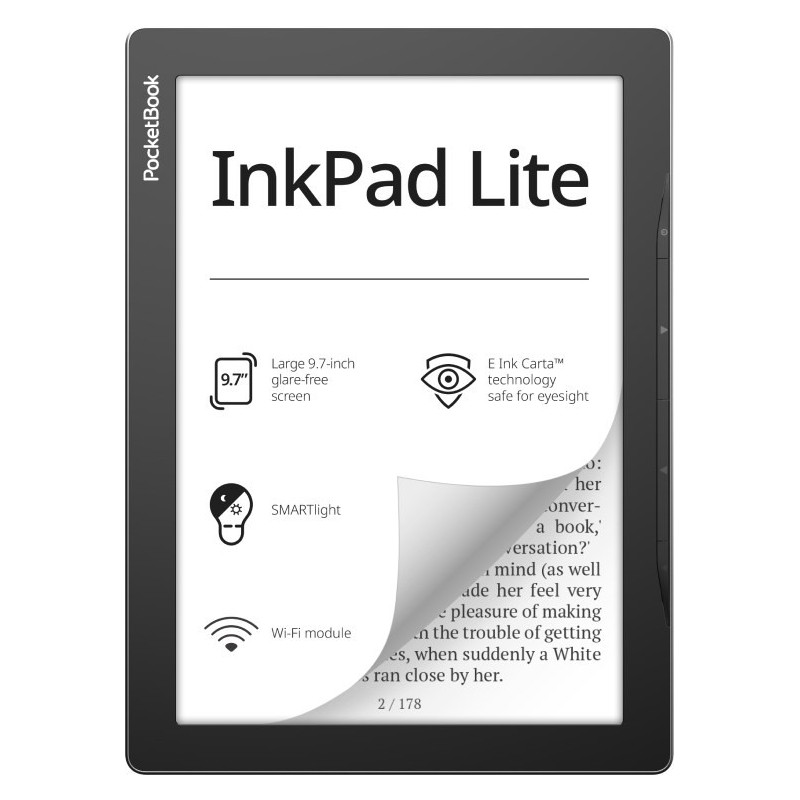 Ebook PocketBook InkPad Lite 970 9,7" 8GB Wi-Fi Mist Grey