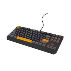 GENESIS Thor 230 TKL klawiatura Gaming USB + RF Wireless + Bluetooth QWERTY Czarny, Szary, Pomarańczowy