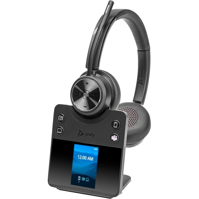 Poly Savi 7420 Office Stereo Microsoft Teams Certified DECT 1880-1900 MHz Headset EMEA - INTL English Loc Euro plug