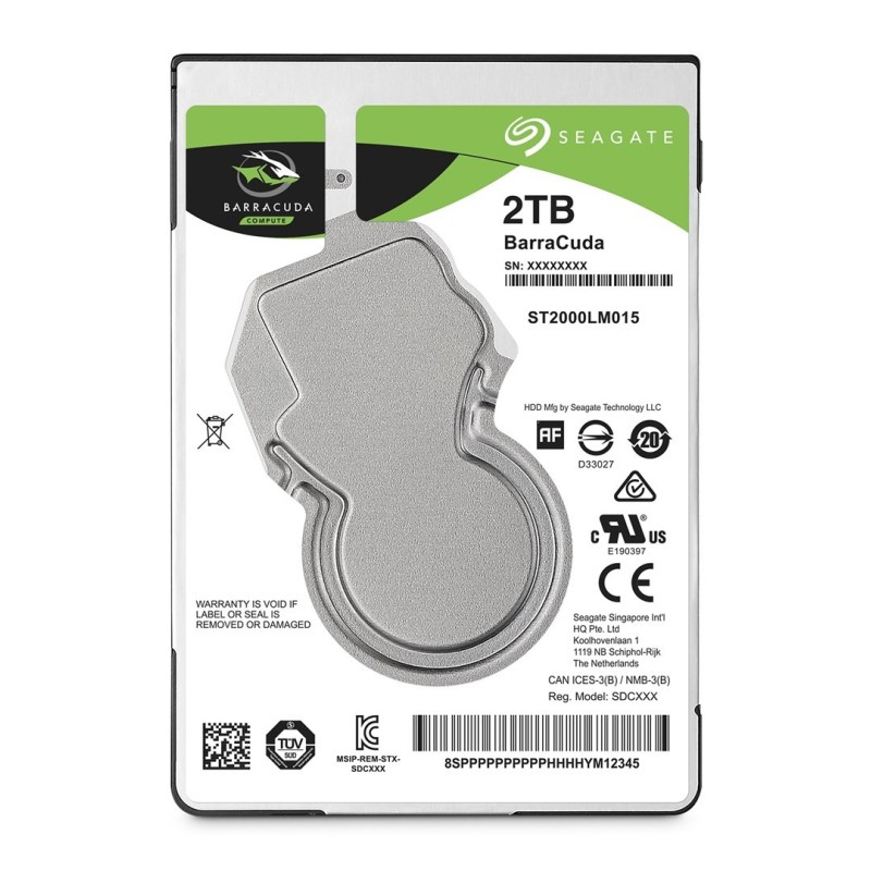 Dysk HDD Seagate Barracuda ST2000LM015 (2 TB 2.5" 128 MB 5400 obr/min)