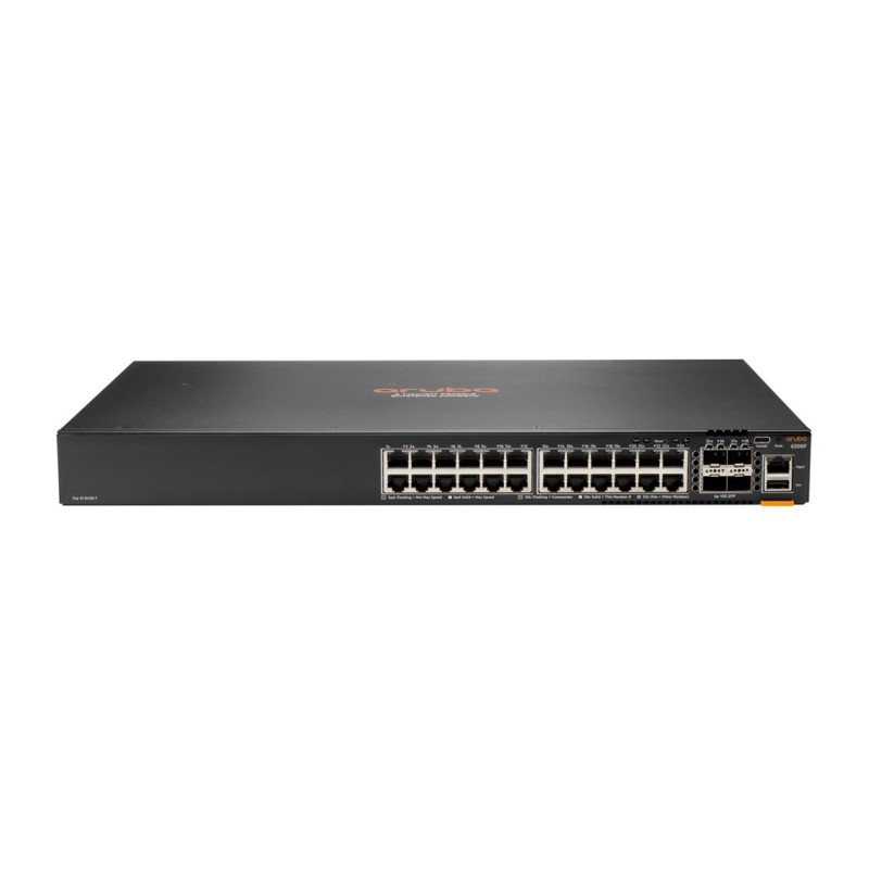 Aruba 6200F 24G Class4 PoE 4SFP+ 370W Zarządzany L3 Gigabit Ethernet (10/100/1000) Obsługa PoE 1U Aruba 6200F 24G Class4 PoE 4SFP+ 370W Zarządzany L3 Gigabit Ethernet (10/100/1000) Obsługa PoE 1U
