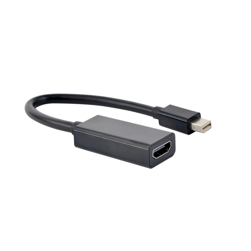 Adapter GEMBIRD A-MDPM-HDMIF-02 (Mini DisplayPort M - HDMI F 0,15m kolor czarny)