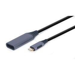 GEMBIRD ADAPTER Z USB TYPE-C DO DISPLAYPORT NA KABLU SZARY