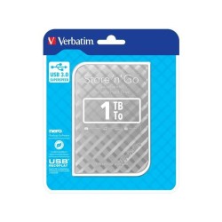 Verbatim Przenośny dysk twardy Store 'n' Go USB 3.0 Portable Hard Drive 1 TB — Srebrny