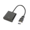 Adapter GEMBIRD A-USB3-HDMI-02 (USB 3.0 M - HDMI F 0,15m kolor czarny)