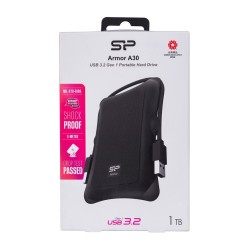 Dysk zewnętrzny HDD Silicon Power Armor A30 (1TB 2.5" USB 3.2 5400 obr/min Black SP010TBPHDA30S3A)