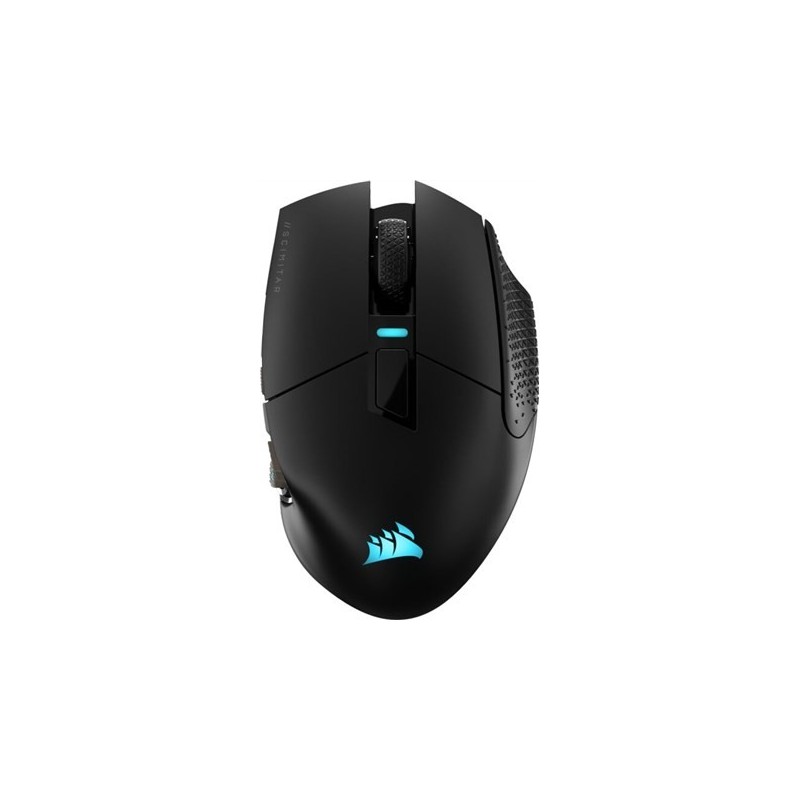 Corsair SCIMITAR ELITE WIRELESS myszka Gaming Po prawej stronie RF Wireless + Bluetooth + USB Type-C Optyczny 26000 DPI