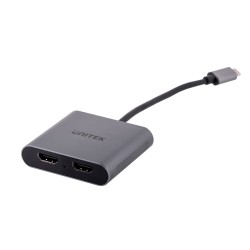 UNITEK ADAPTER USB-C, 2x HDMI, 4K@60HZ, MST, V1404B