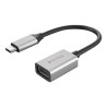 HYPER HD425D-GL kabel USB USB 3.2 Gen 2 (3.1 Gen 2) 0,0176 m USB C USB A Czarny, Srebrny