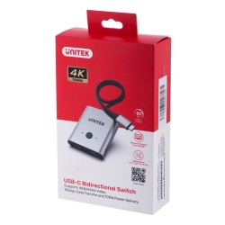 UNITEK PRZEŁĄCZNIK USB-C 4K 144HZ, DWUKIERUNKOWY