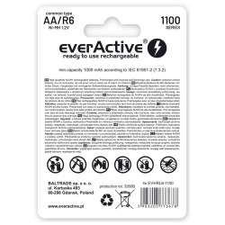 EVERACTIVE AKUMULATORKI AA / R6 EVERACTIVE NI-MH 1100 MAH INFINITY LINE - BLISTER 4 SZTUKI EVHRL6-1100