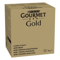 PURINA GOURMET GOLD Kawałki w sosie 96x85g