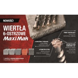 MAKITA WIERTŁO SDS MAX 42x1160x1300mm MAXI MAK 6-OSTRZOWE