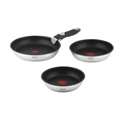 Zestaw patelni z odłączaną rączką 22cm , 24cm 28 cm TEESA FRYING PANS SINGLE HAND