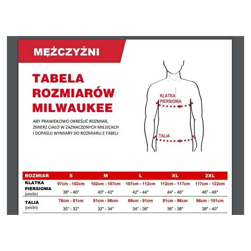 MILWAUKEE.KURTKA PODGRZ. M12HPJBL2-0(L) PUCHOWA