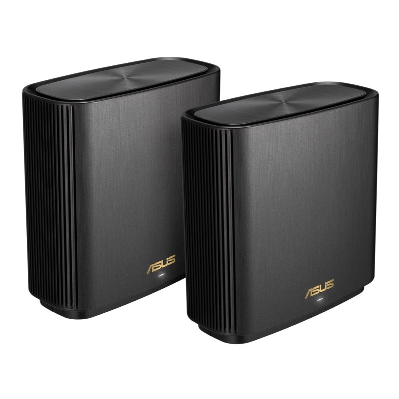 ASUS ZenWiFi AX (XT9) AX7800 2er Set Schwarz Tri-band (2.4 GHz/5 GHz/5 GHz) Wi-Fi 6 (802.11ax) Czarny 4 Wewnętrzne ASUS ZenWiFi AX (XT9) AX7800 2er Set Schwarz Tri-band (2.4 GHz/5 GHz/5 GHz) Wi-Fi 6 (802.11ax) Czarny 4 Wewnętrzne
