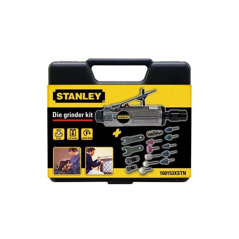 Stanley 160153XSTN szlifierka prosta/do matryc Prosta szlifierka do matryc 25000 RPM Czarny, Srebrny