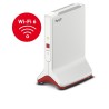 FRITZ!Repeater 6000 router bezprzewodowy Ethernet Tri-band (2.4 GHz/5 GHz/5 GHz) Czerwony, Biały