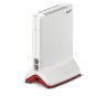 FRITZ!Repeater 6000 router bezprzewodowy Ethernet Tri-band (2.4 GHz/5 GHz/5 GHz) Czerwony, Biały