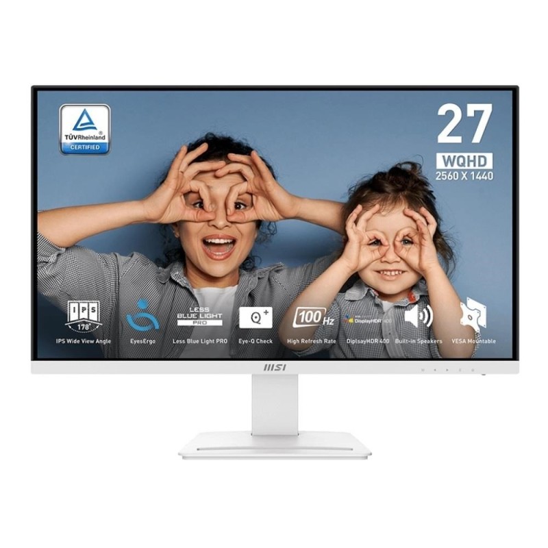 Monitor MSI 27" PRO MP273QW E2 IPS QHD 100Hz 2xHDMI DP głośniki