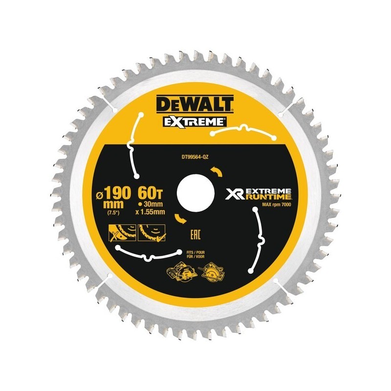 DeWALT DT99564-QZ ostrze do piły tarczowej 19 cm 1 szt.