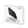 AXAGON EE35-XA3 Obudowa zewnętrzna 3.5", USB 3.0, SATA II, Aluminium - czarna