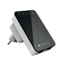 Router bezprzewodowy Techly I-WL-REPEATER2 Fast Ethernet Czarny, Biały