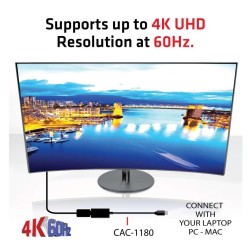 CLUB 3D CAC-1180 Mini DisplayPort 1.4 to HDMI 2.0b HDR Active Adapter