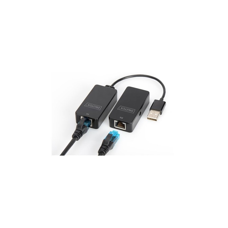 Przedłużacz USB 2.0 HighSpeed po skrętce Cat.5e/6 UTP do 50m