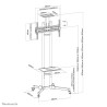 Stojak mobilny NEWSTAR PLASMA-M1700E