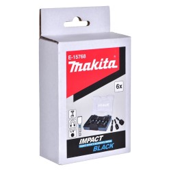 MAKITA ZESTAW NASADEK 1/4" 50mm 6szt. IMPACT BLACK