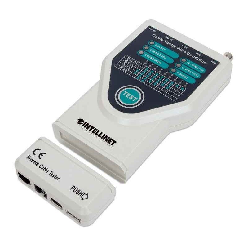 INTELLINET TESTER OKABLOWANIA 5-W-1 RJ11/RJ45/USB/1394/BNC 780094