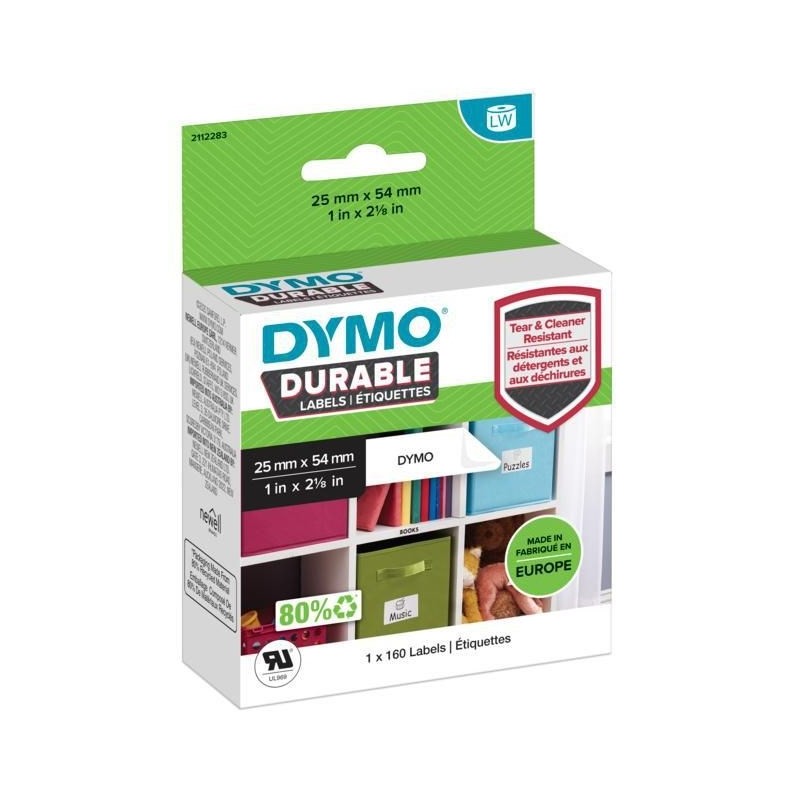 DYMO Durable Biały Samoprzylepne etykiety do drukowania