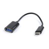 Kabel GEMBIRD A-OTG-CMAF2-01 (USB typu C M - USB 2.0 F 0,20m kolor czarny)